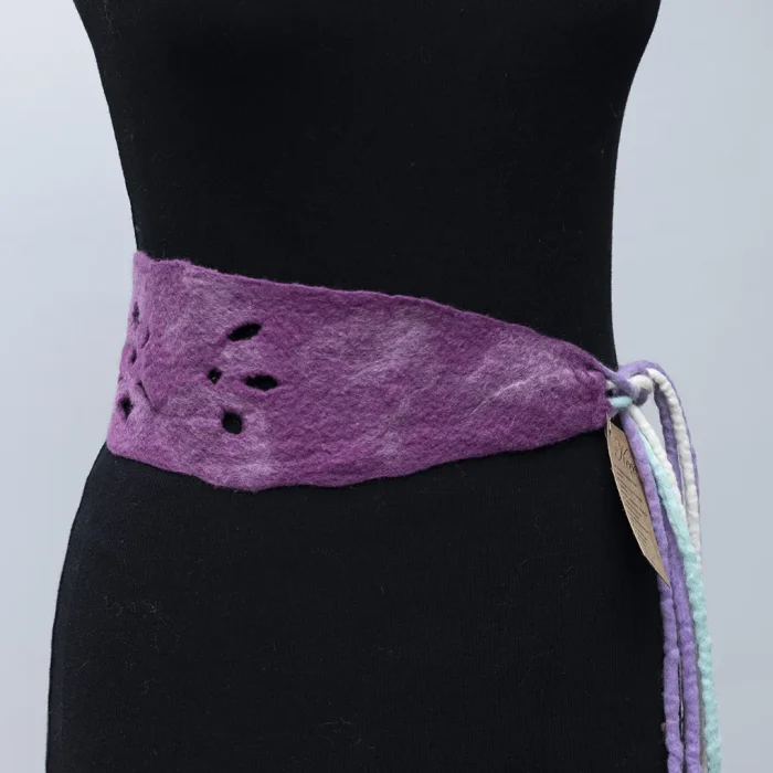 Umay – Violet Bloom Keçe Kuşak / Saç Bandı